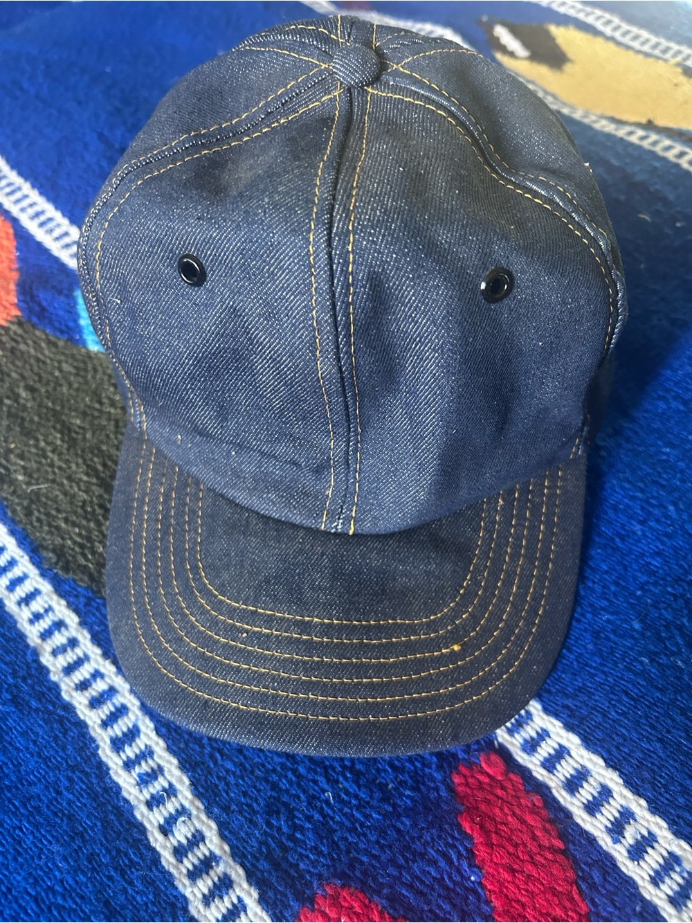 Vtg PRO FIT Denim Trucker Hat